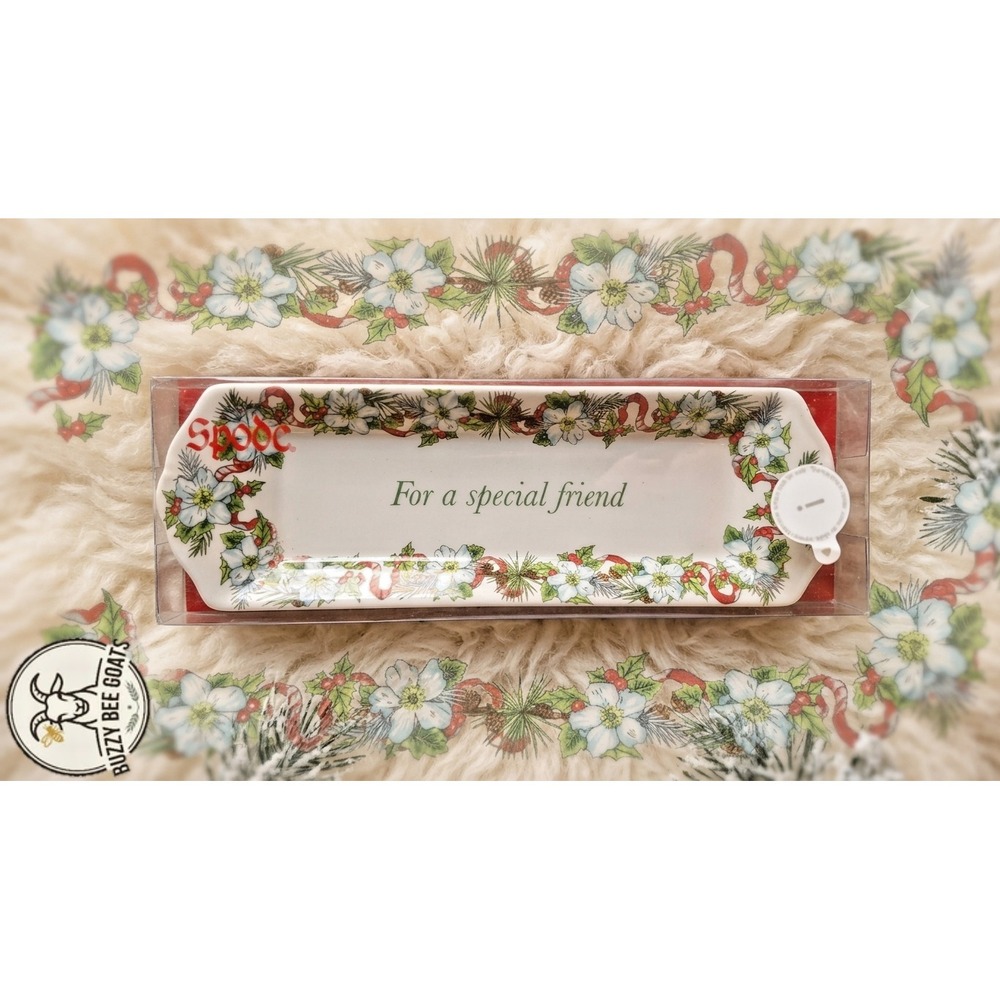 Ceramic Trinket Tray, Spode Holidays'For a Special Friend'  NEW